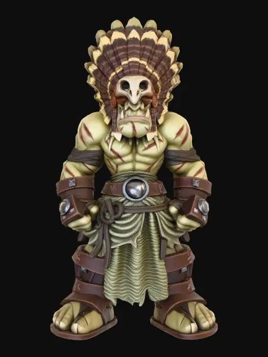 3D model for Half Orc Priest