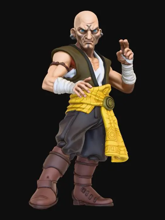 3D model for Human Monk .o1