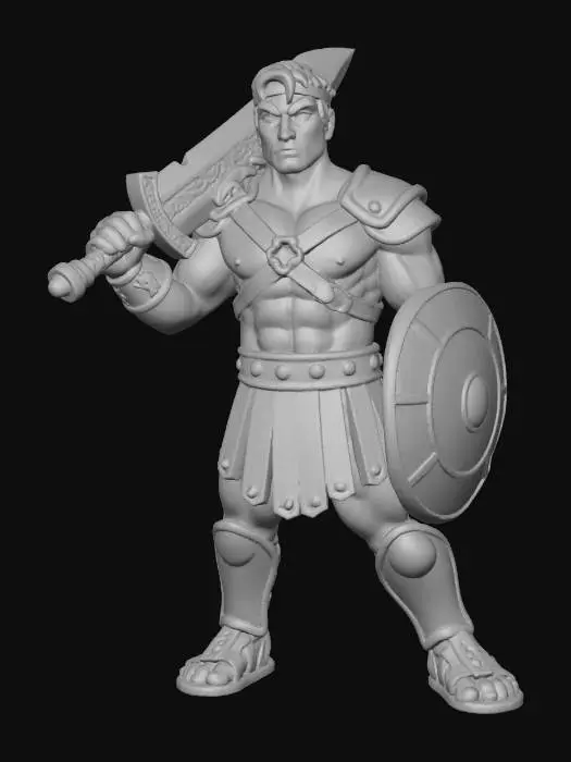 3D model for Fighter's pose