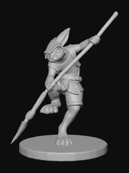 3D model for Harengon Warrior Spear