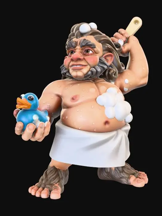3D model for VVM_JUNE_24_BAE_VICTIS_BATHING_HALFLING