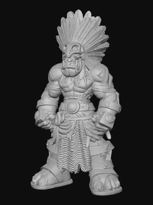 3D model for Half Orc Priest