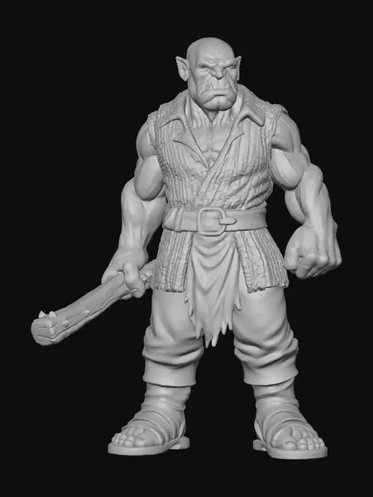 3D model for Half-Orc bandit