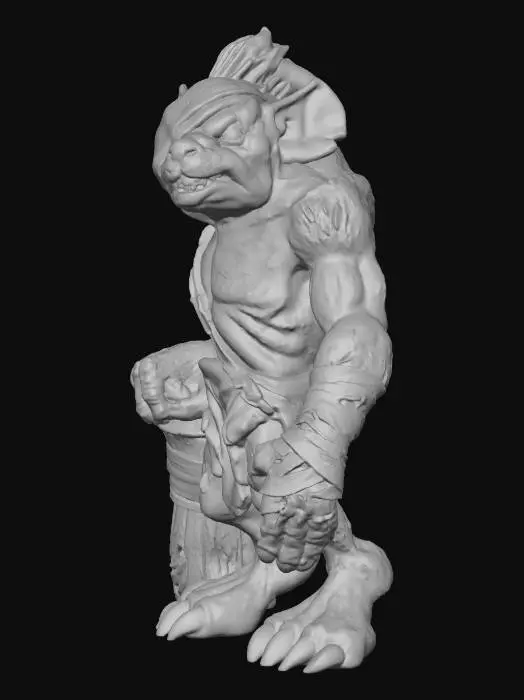 3D model for Gnoll Slave.
