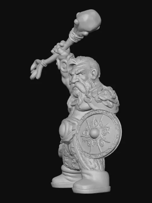 3D model for Cossack Battle Dwarf