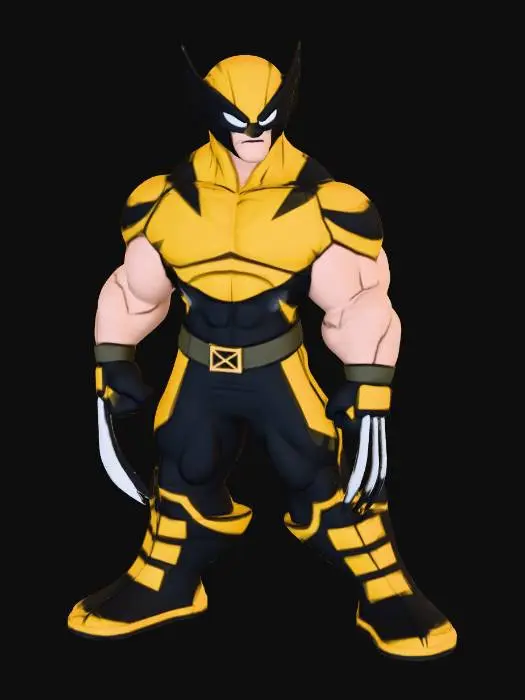 3D model for Masked Claw Warrior