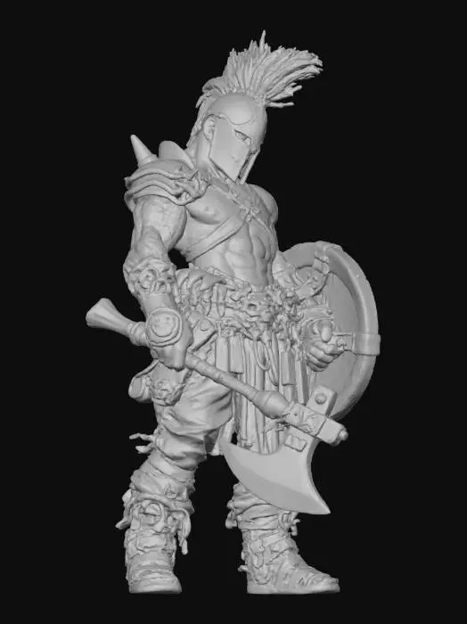 3D model for Warlord of the Crimson Mane