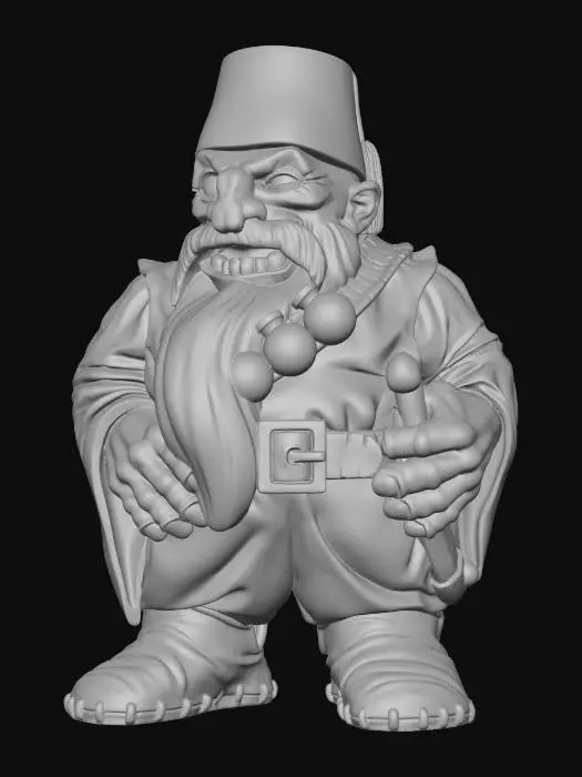 3D model for Dwarf_Sorcerer_fez