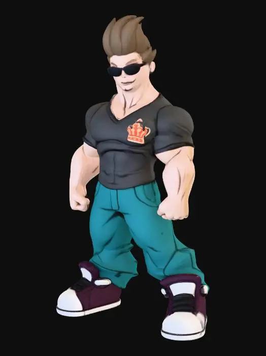 3D model for Muscle King