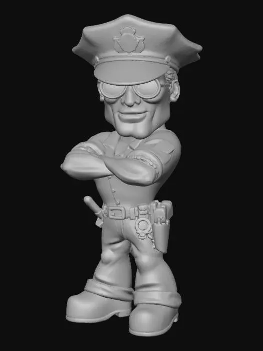 3D model for Confident Officer