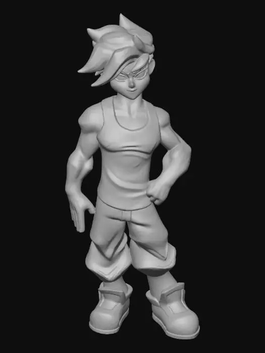 3D model for Confident Cartoon Character