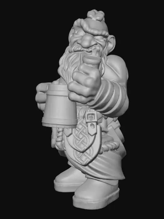 3D model for dwarf-male-1