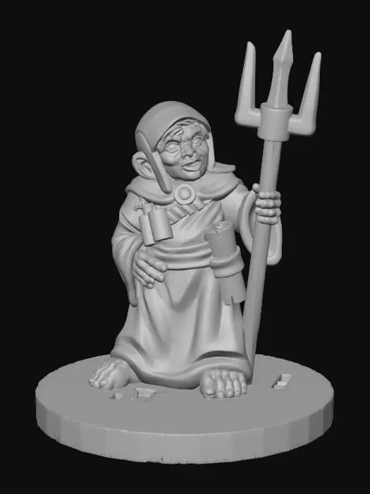 3D model for Halfling Warrior Mage