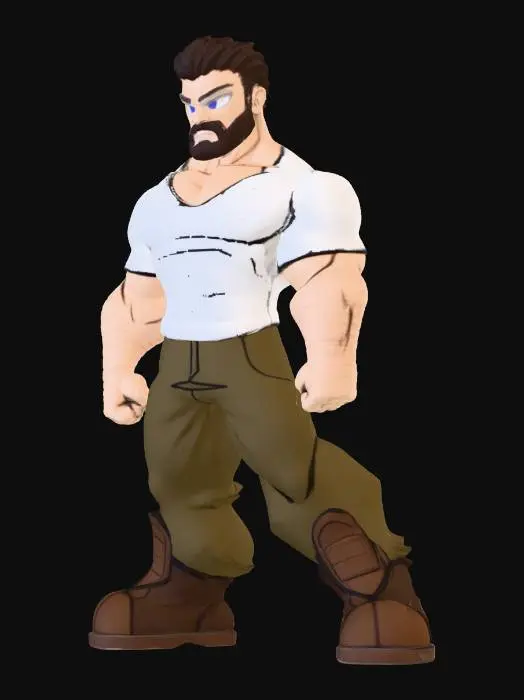 3D model for Strongman Hero