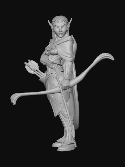 3D model for Elf ArcherII