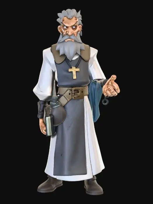3D model for Elder Scholar Cleric