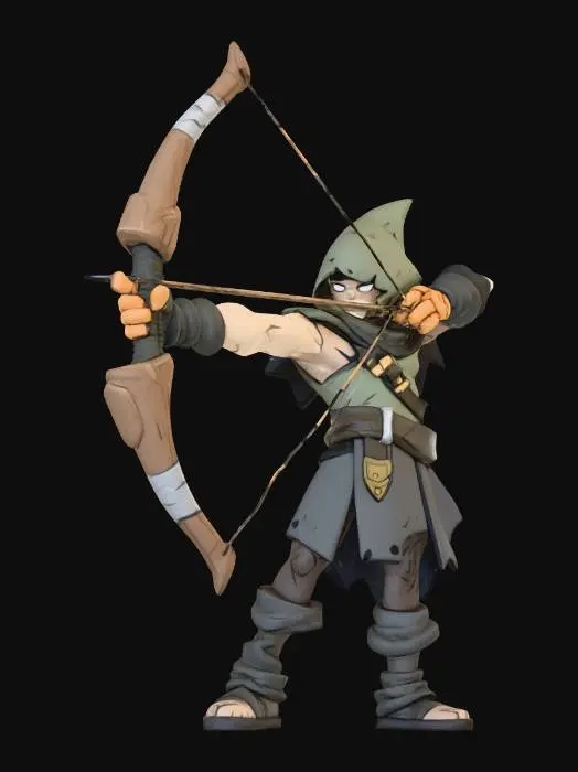 3D model for Archer in Action