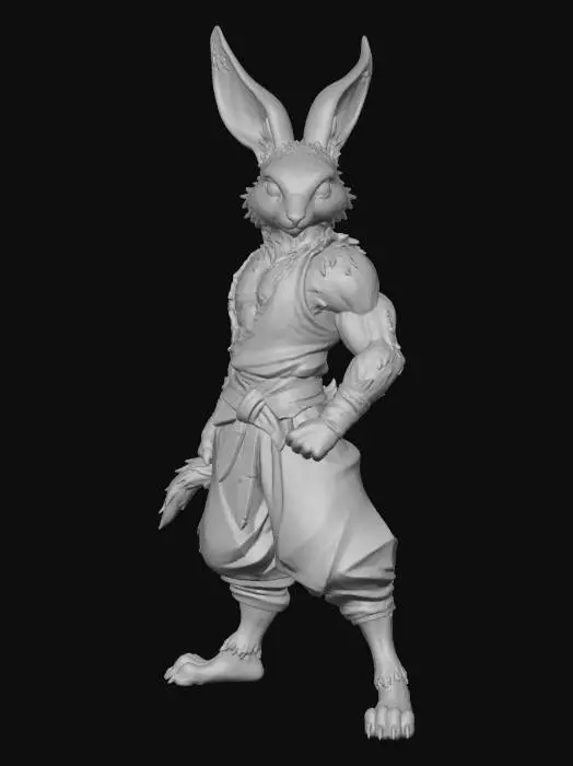 3D model for Warrior Hare