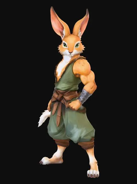 3D model for Warrior Hare