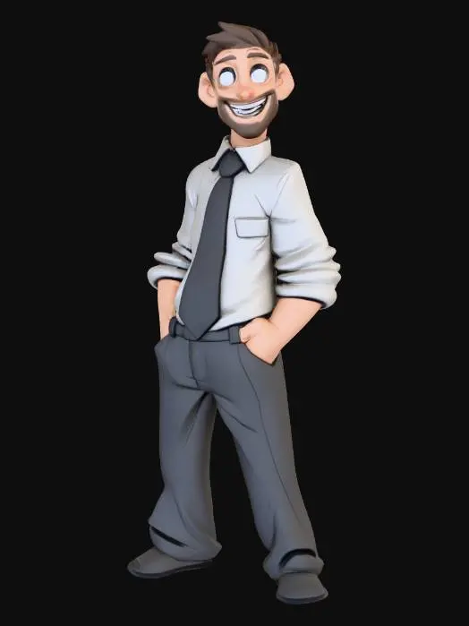 3D model for Confident Guy