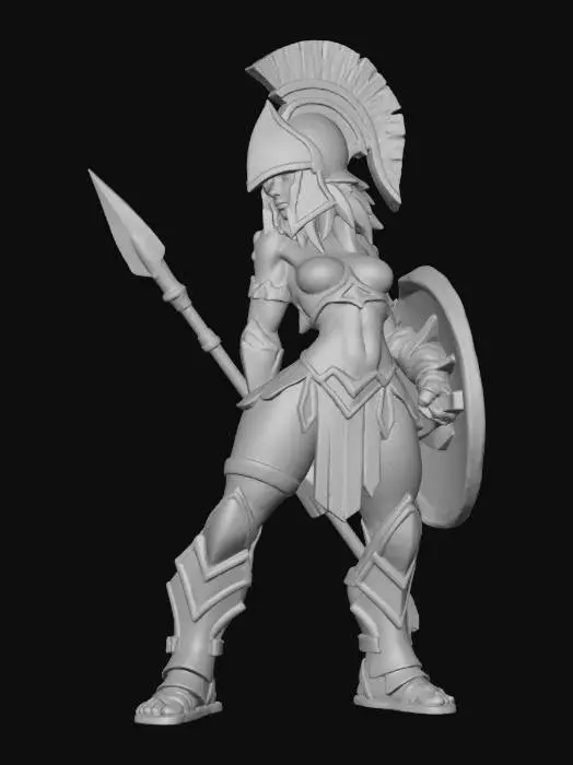 3D model for Feminine Warrior's Resolve