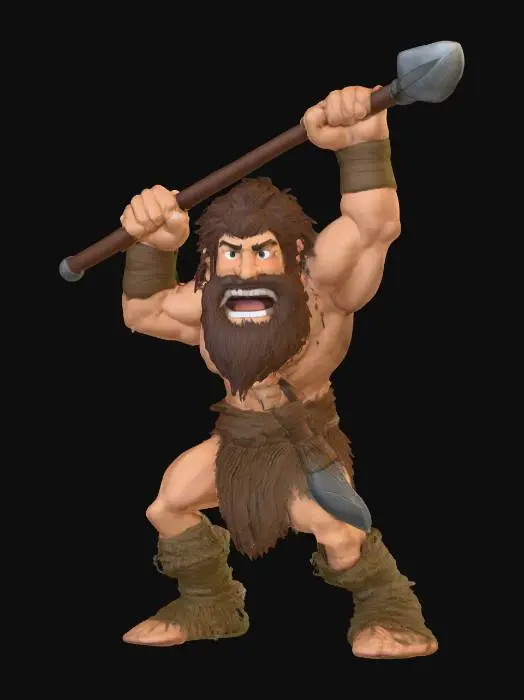 3D model for Cave Warrior
