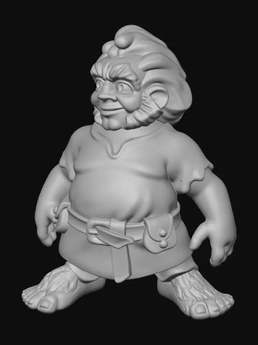 3D model for Halfling Wanderer