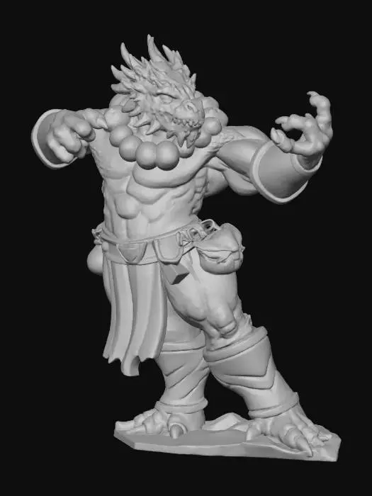 3D model for Mystic Draconic Warrior