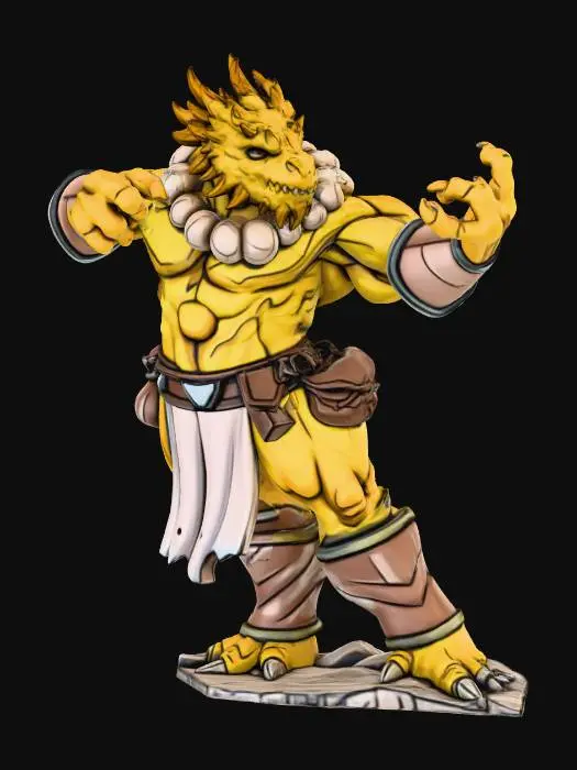 3D model for Mystic Draconic Warrior