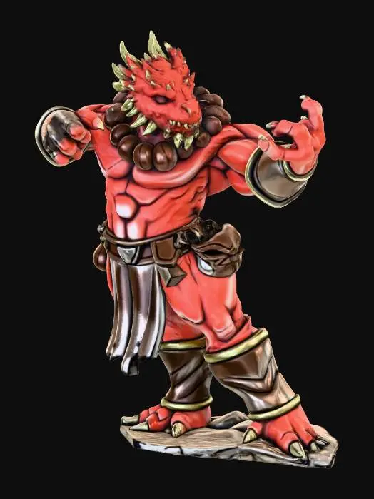 3D model for Mystic Draconic Warrior