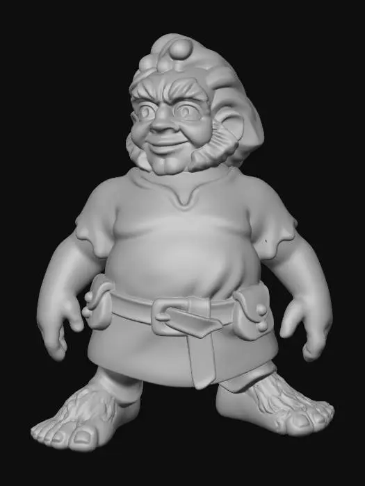 3D model for Halfling Wanderer