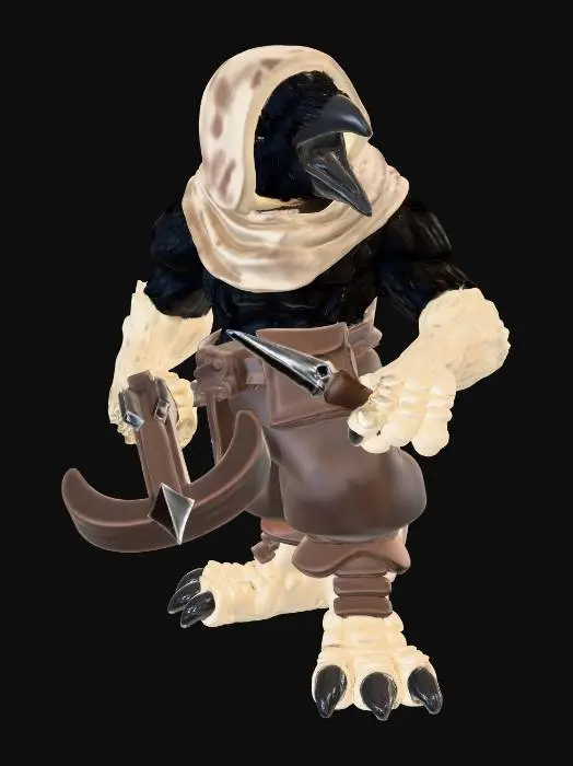 3D model for CrossBow_3crow