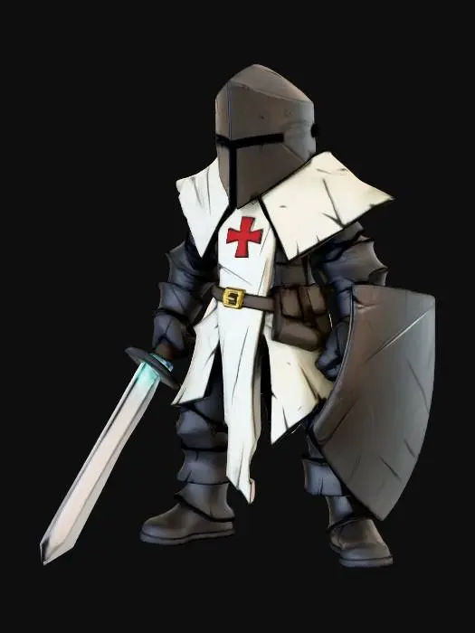 3D model for Crusader Knight