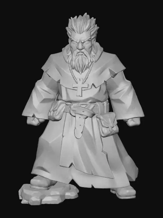 3D model for Monastic Guardian