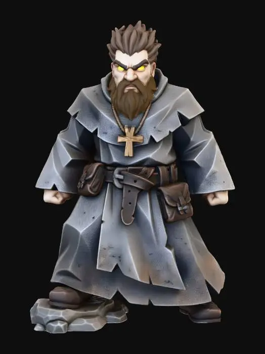 3D model for Monastic Guardian