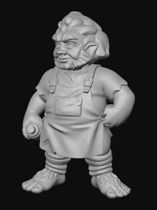 3D model for Halfling Bartender