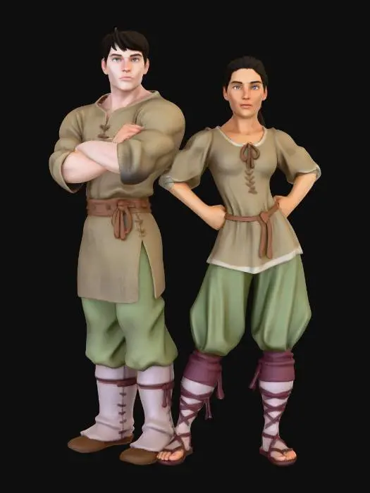 3D model for Medieval Adventurers
