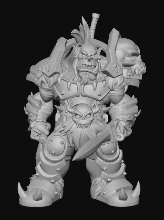 3D model for Orc Warrior in Armor