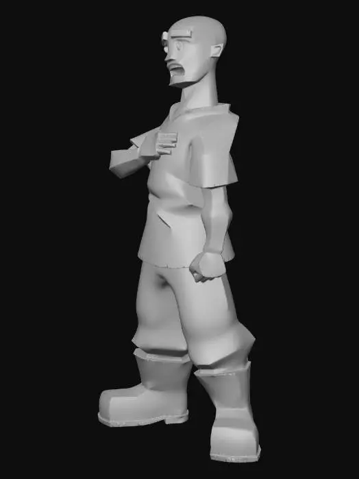 3D model for Bewildered Man in Boots