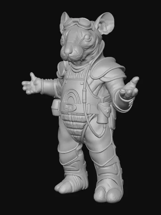 3D model for Steampunk Explorer Mouse
