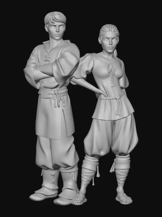 3D model for Medieval Duo