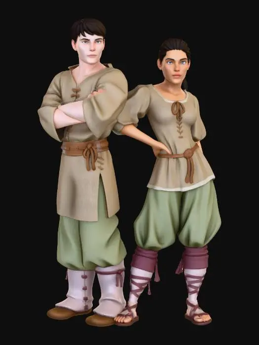 3D model for Medieval Duo