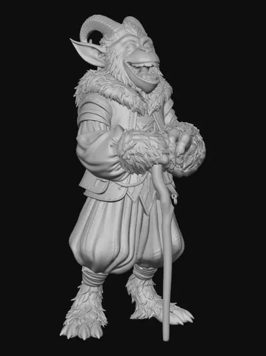 3D model for The Laughing Halfling
