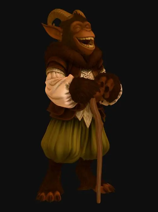 3D model for The Laughing Halfling