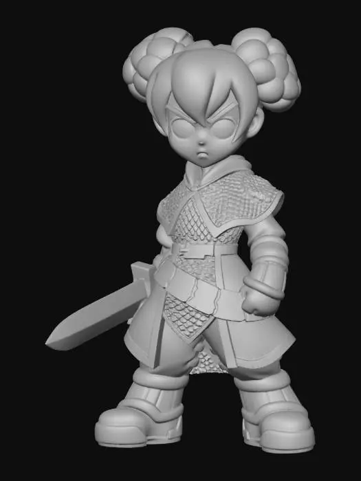 3D model for Brave Little Knight