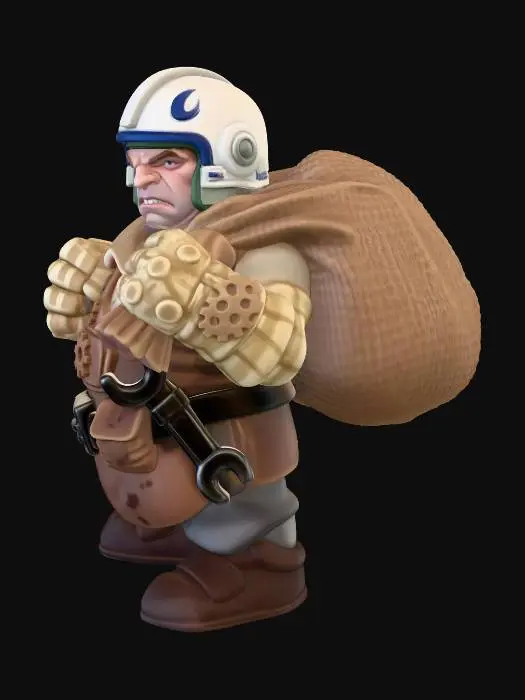 3D model for Bulky Sack Warrior