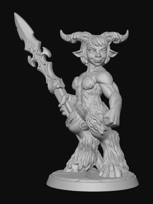 3D model for Verdant Satyr Warrior