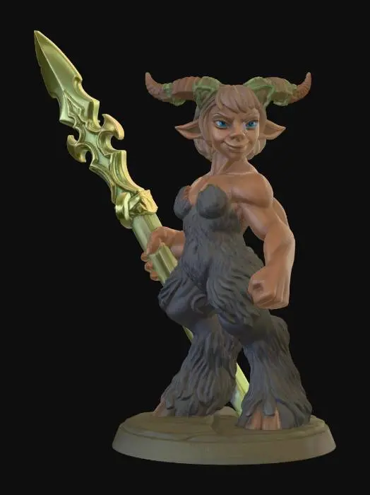 3D model for Verdant Satyr Warrior