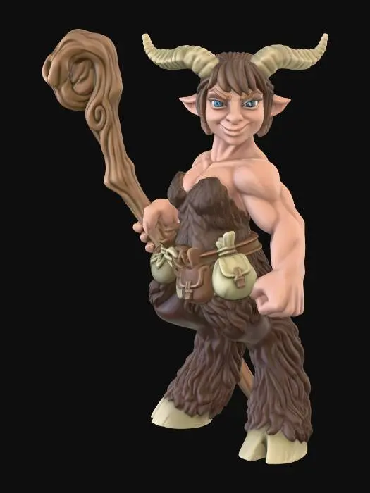3D model for Woodland Minotaur Shaman