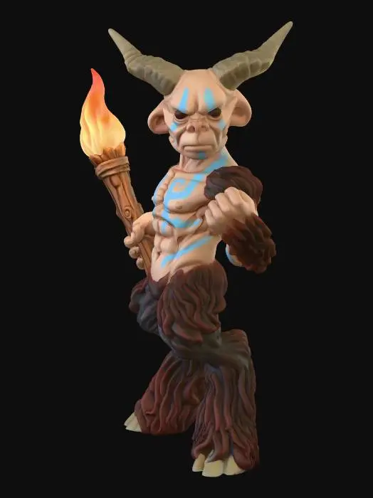 3D model for Flamebound Satyr(male)